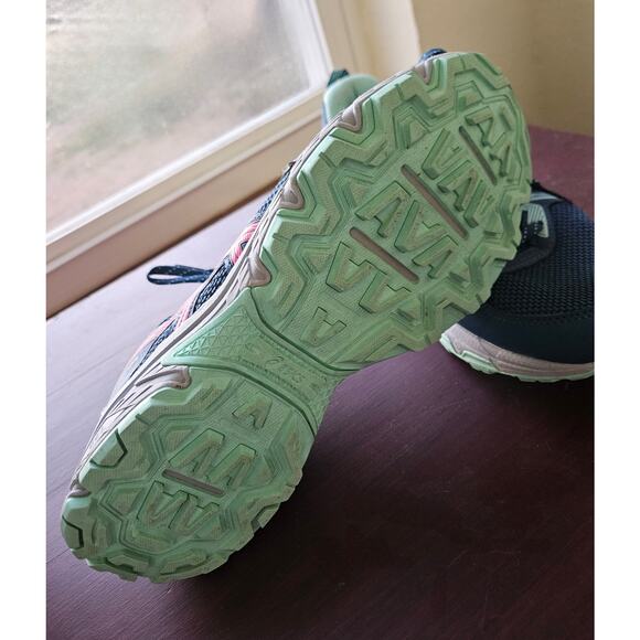 Asics Gel-Venture Women's Running Shoes Navy Coral Mint Size 7 Sneakers - Picture 10 of 10